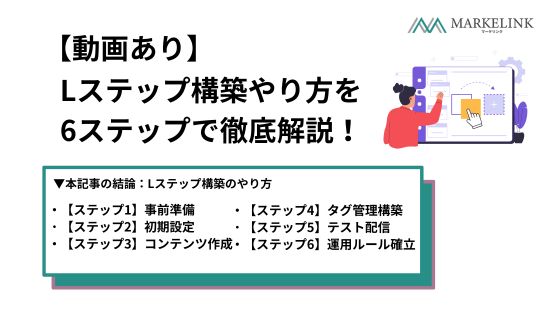 【動画あり】Lステップ構築のやり方を6ステップで徹底解説！